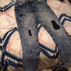 Denim Rivets Jeans